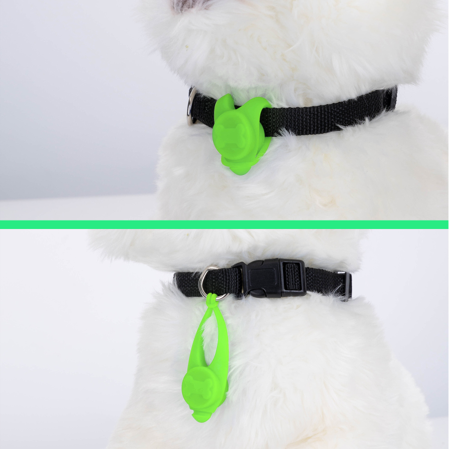 Luz de LED para coleira de cachorro Nobleza em silicone, à prova d'água, ideal para passeios noturnos, acessório para cães, 3 modos, 8 cm x 3,2 cm (1 unidade)