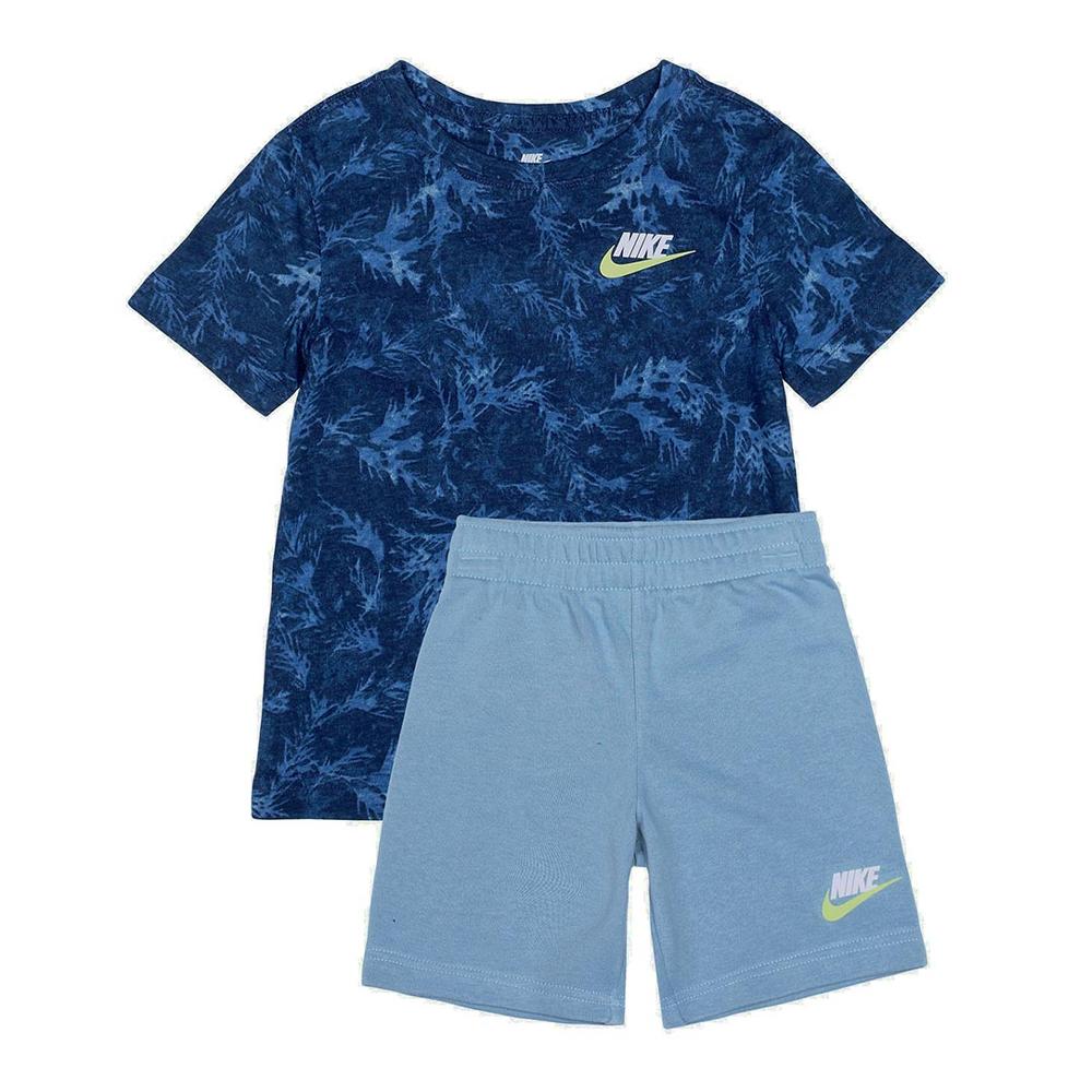 Nike Ensemble Bleu Garçon Nike Leaf Dye Short