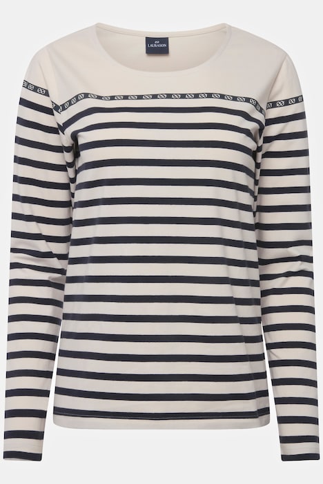 Ringelshirt, Regular Fit, Rundhals, Langarm