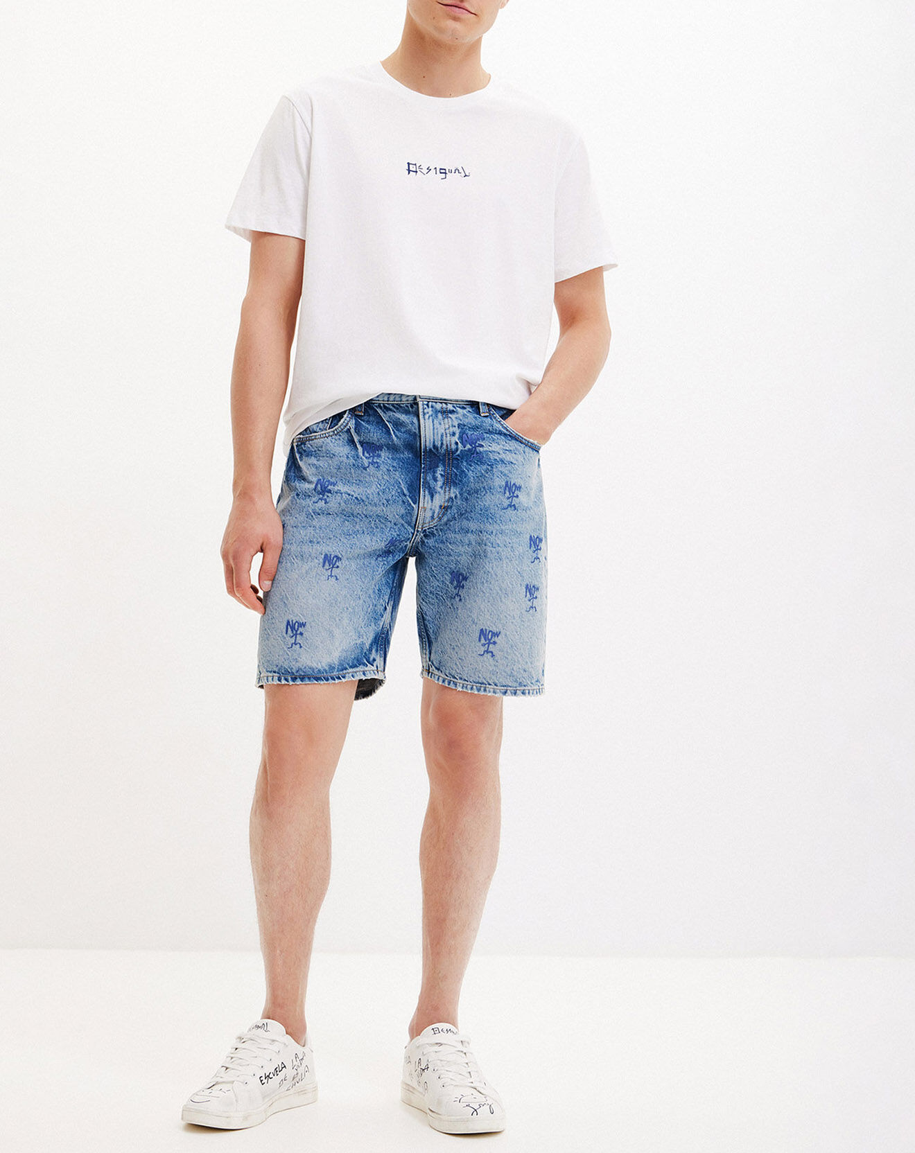 Desigual Short en jean Gabin denim