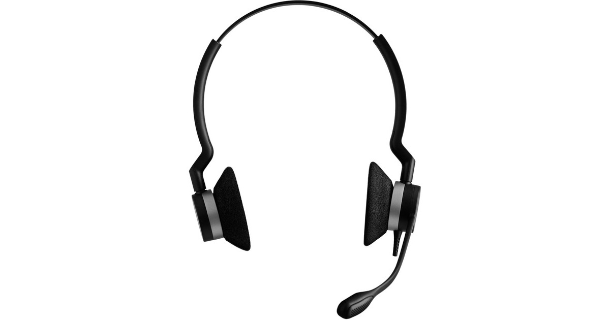 JabraBIZ 2300 Duo on-ear headset  (Zwart)