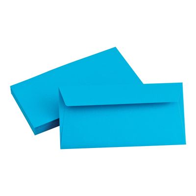 Pollen - 20 Enveloppes -110 x 220 mm - 120 g/m² - turquoise