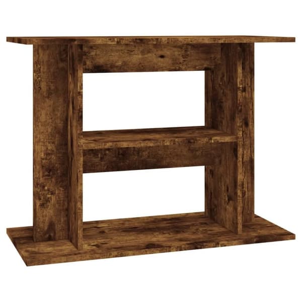 vidaXL Akvariumstativ røkt eik 80x35x60 cm konstruert tre