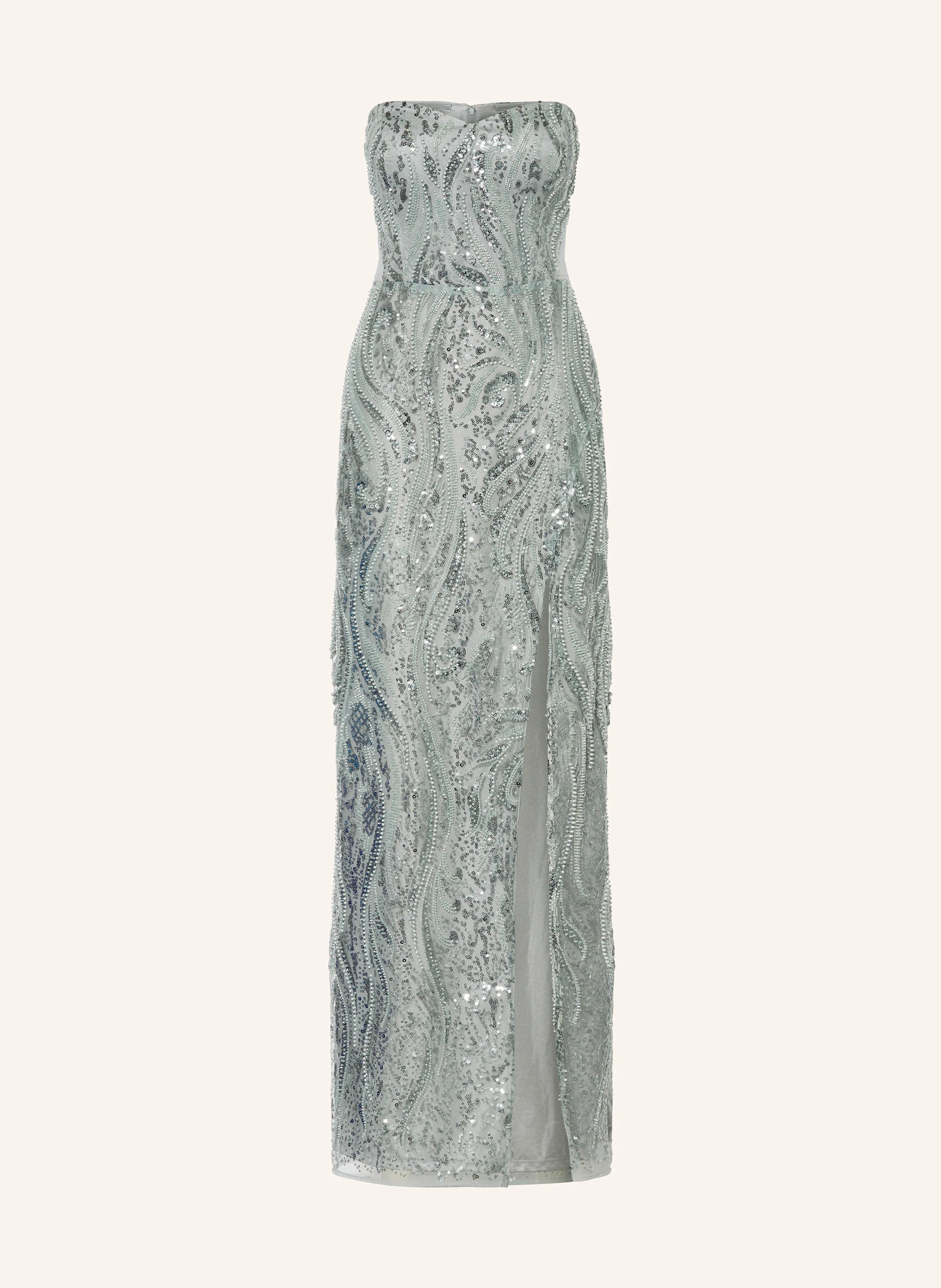 VM Vera Mont Abendkleid mit Pailletten und Schmuckperlen