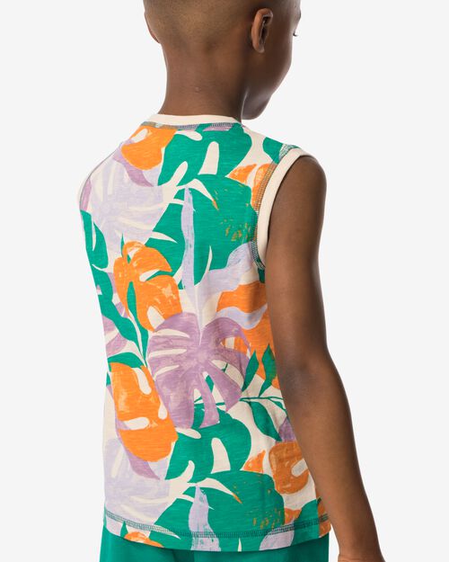 débardeur enfant feuilles multi