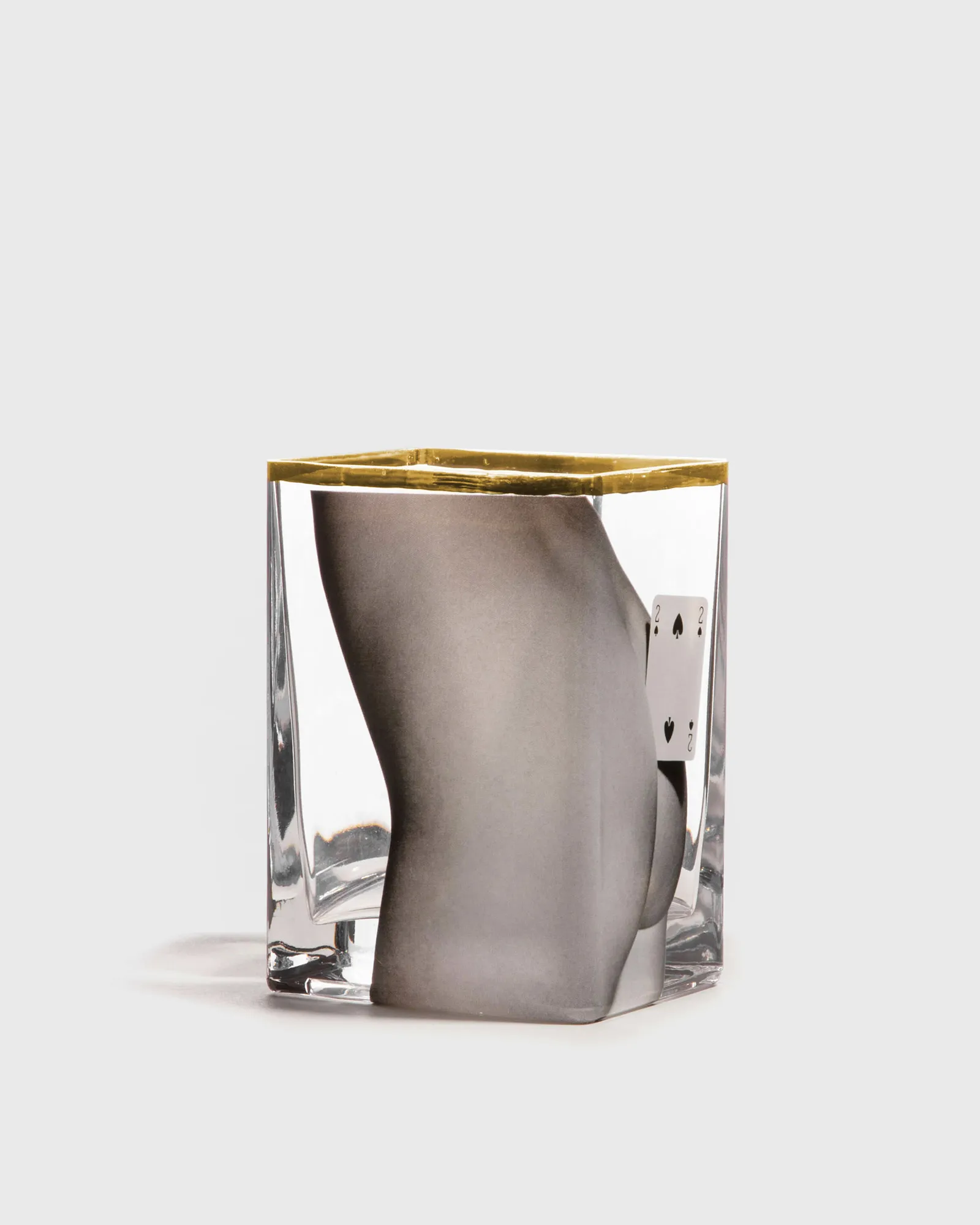 Seletti GLASS VASE TOILETPAPER - TWO OF SPADES