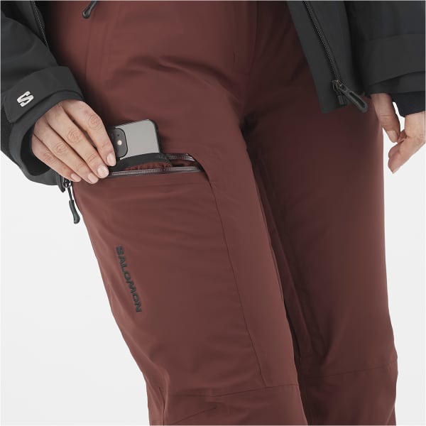 Pantalon de ski SALOMON BRILLIANT PANT W RUM RAISIN