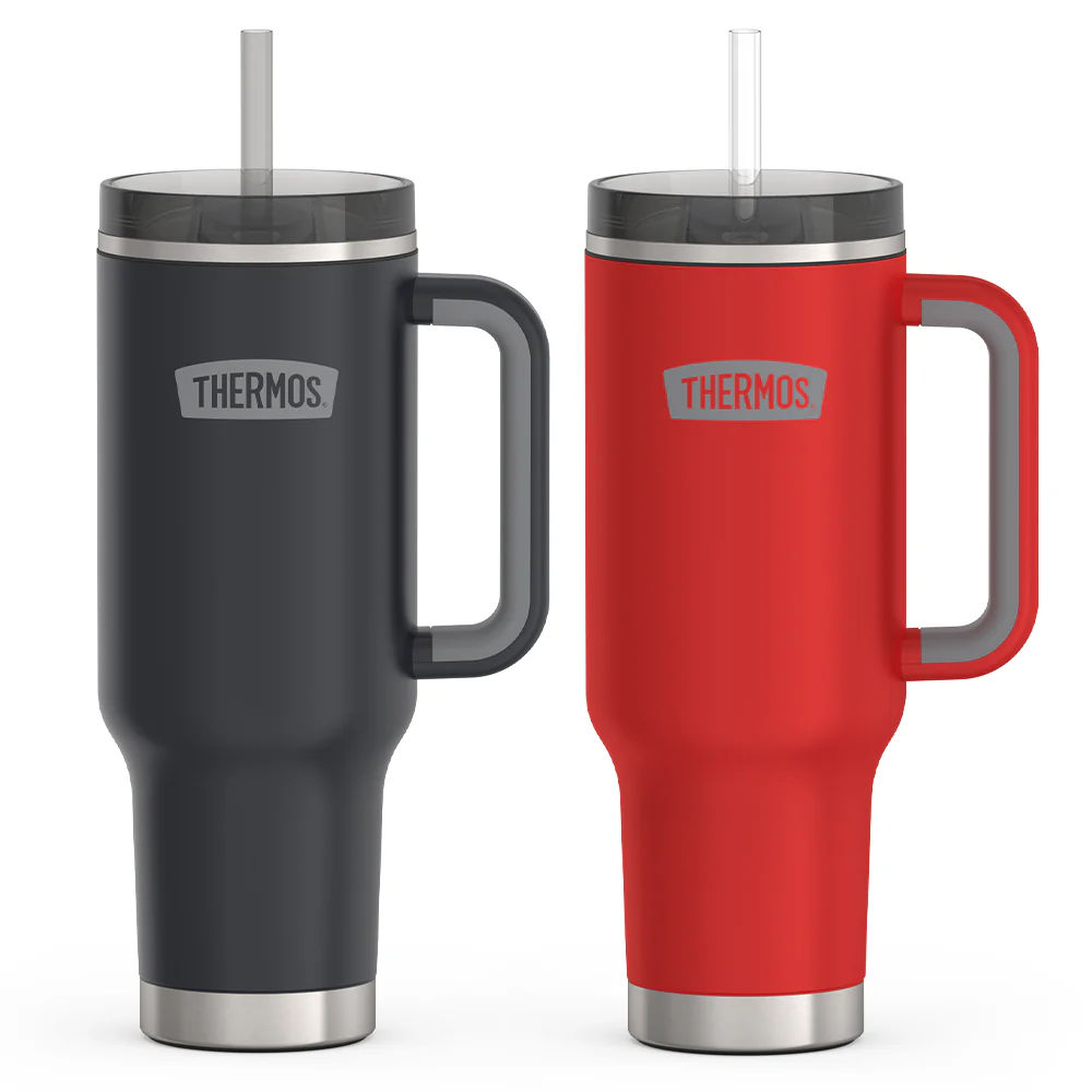 40oz STAINLESSSTEEL CUP HOLDER MUG - CRIMSON,40oz STAINLESSSTEEL CUP HOLDER MUG - GRANITE