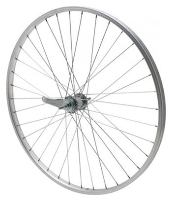 ROUE CITY 650X35B ALU TORPEDO ARRIERE MOY ACIER RETROPEDALAGE 1V. (35-584) (COASTER BRAKE)