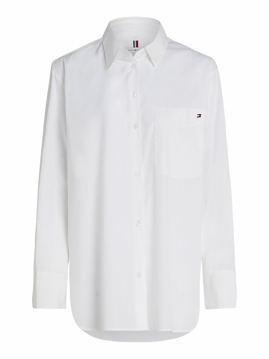 TOMMY HILFIGER<br>Camisa listrada de popeline