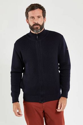 Armor-Lux Kerlouan Vest Wol Navy 08543-D85 kopen