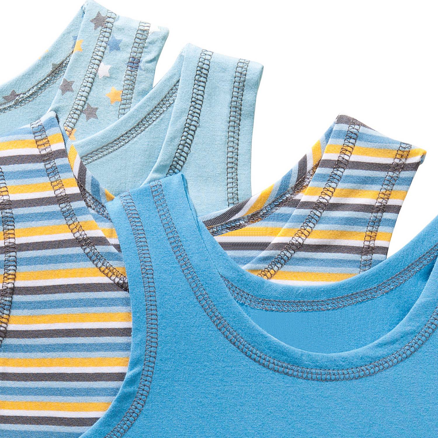 Erwin Müller Single-Jersey Jungen-Unterhemd im 4er-Pack