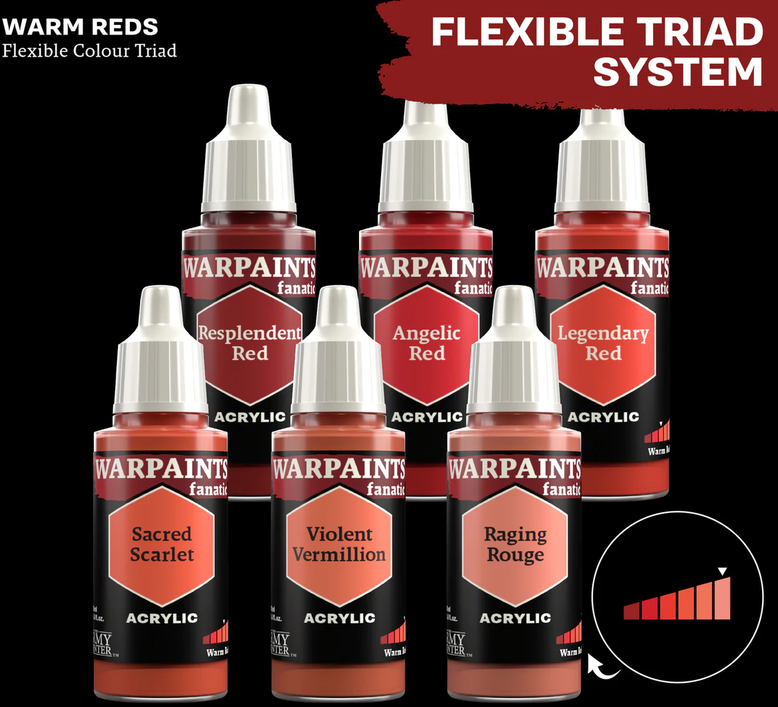 The Army Painter  Warpaints Fanatic: Warm Reds, Resplendent Red (18 ml)    Leidenschaftliche Rottöne