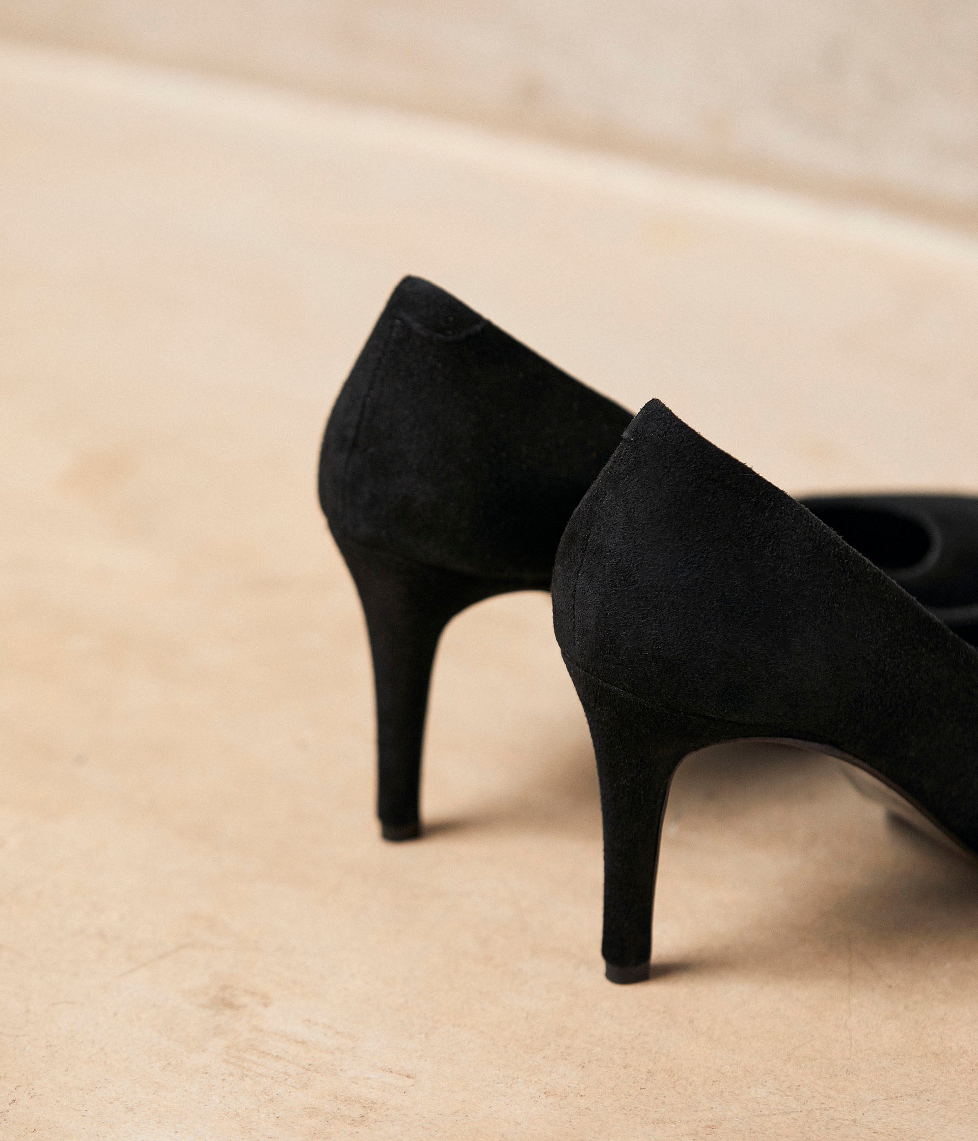 Escarpins cuir velours Caitlin