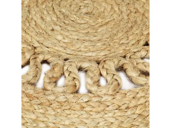Tapis fait à la main jute tressée 150 cm