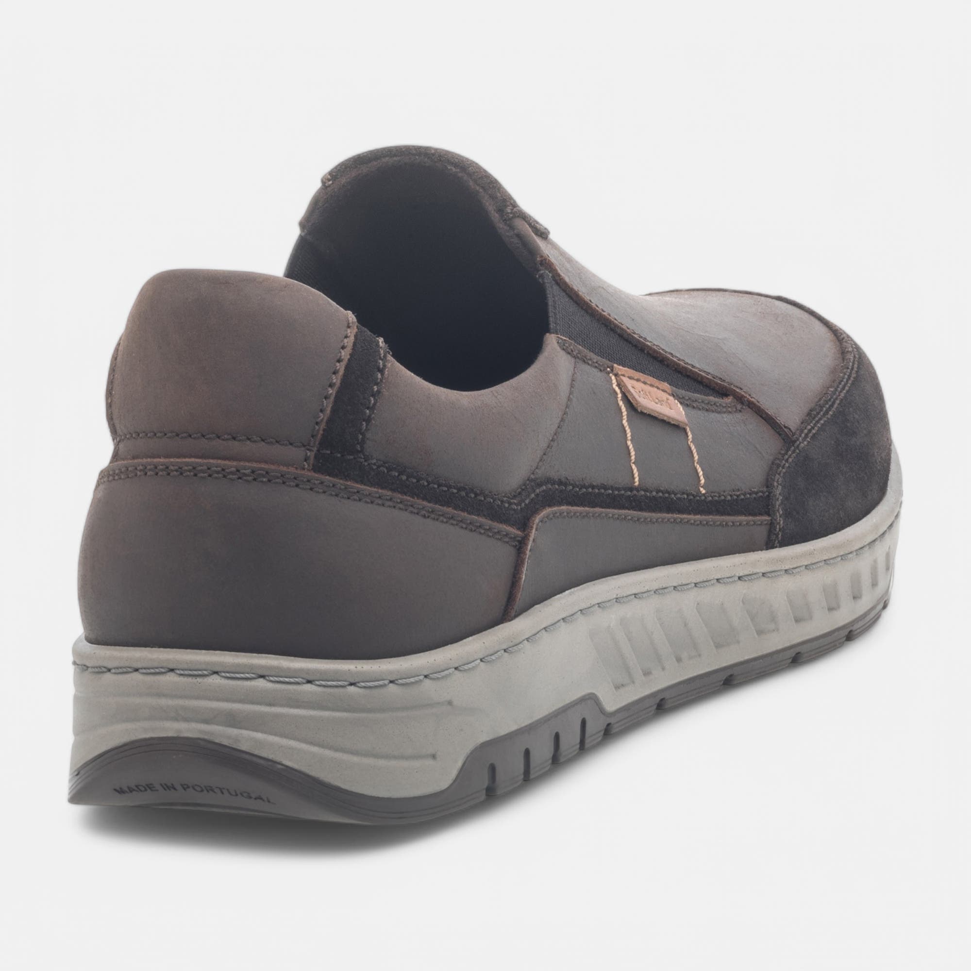 Mocassins pieds sensibles Homme en cuir marron