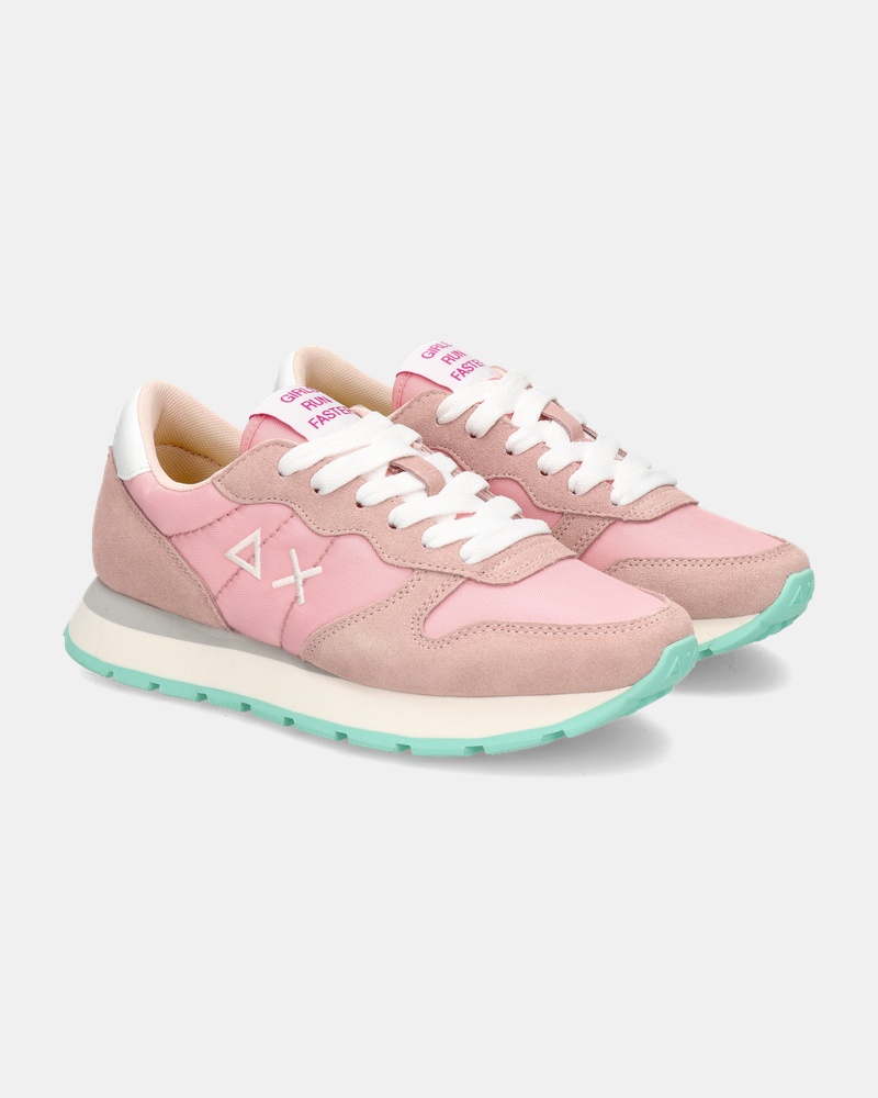 Sun 68 Ally Solid Nylon Lage sneakers  - roze