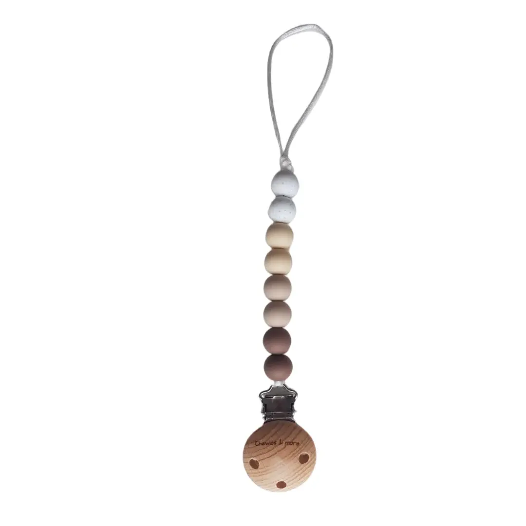 Chewies & More Newborn speenclip Ombre brown