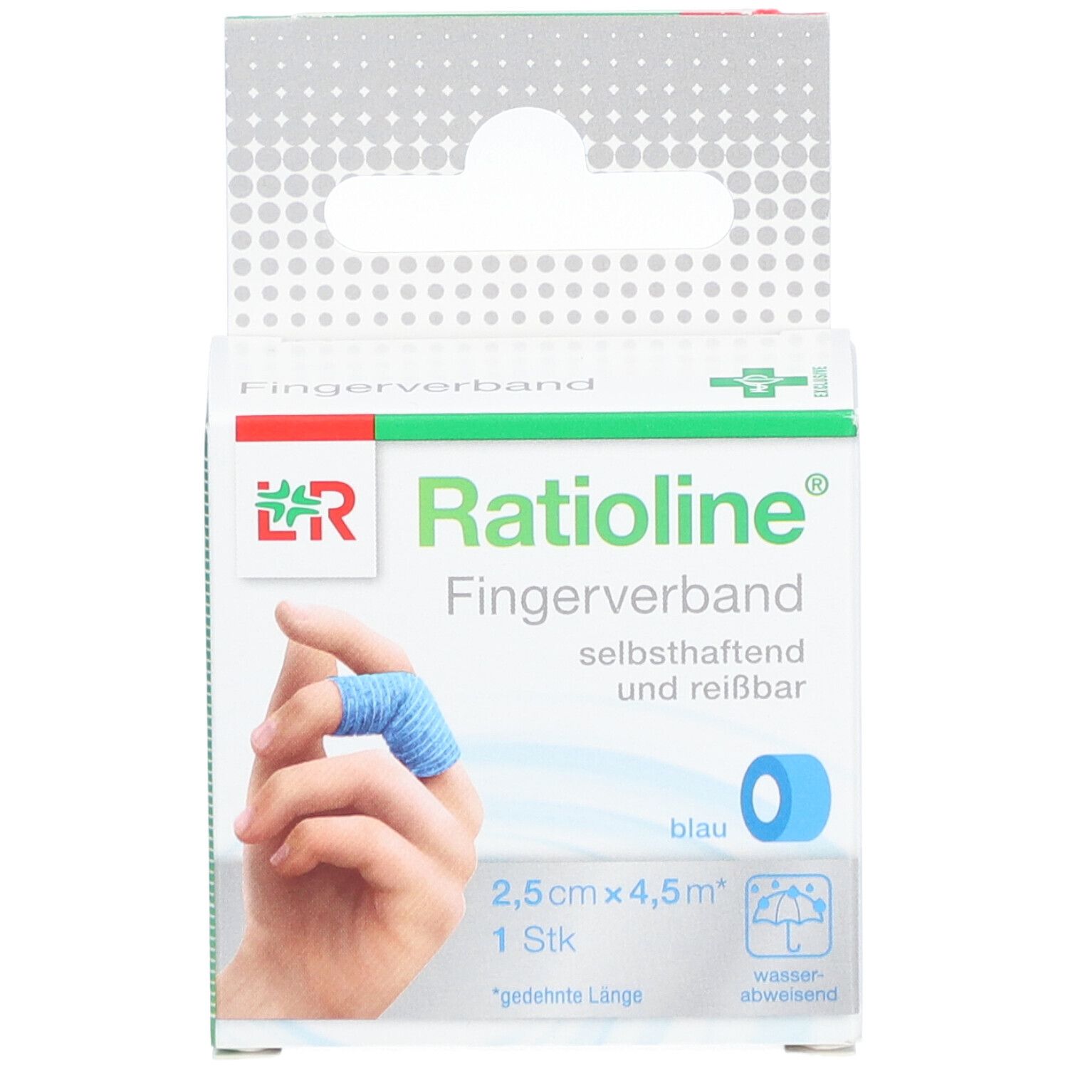 Ratioline Selbsthaftende Fingerverbindung 2,5cm x 4,5m Blau