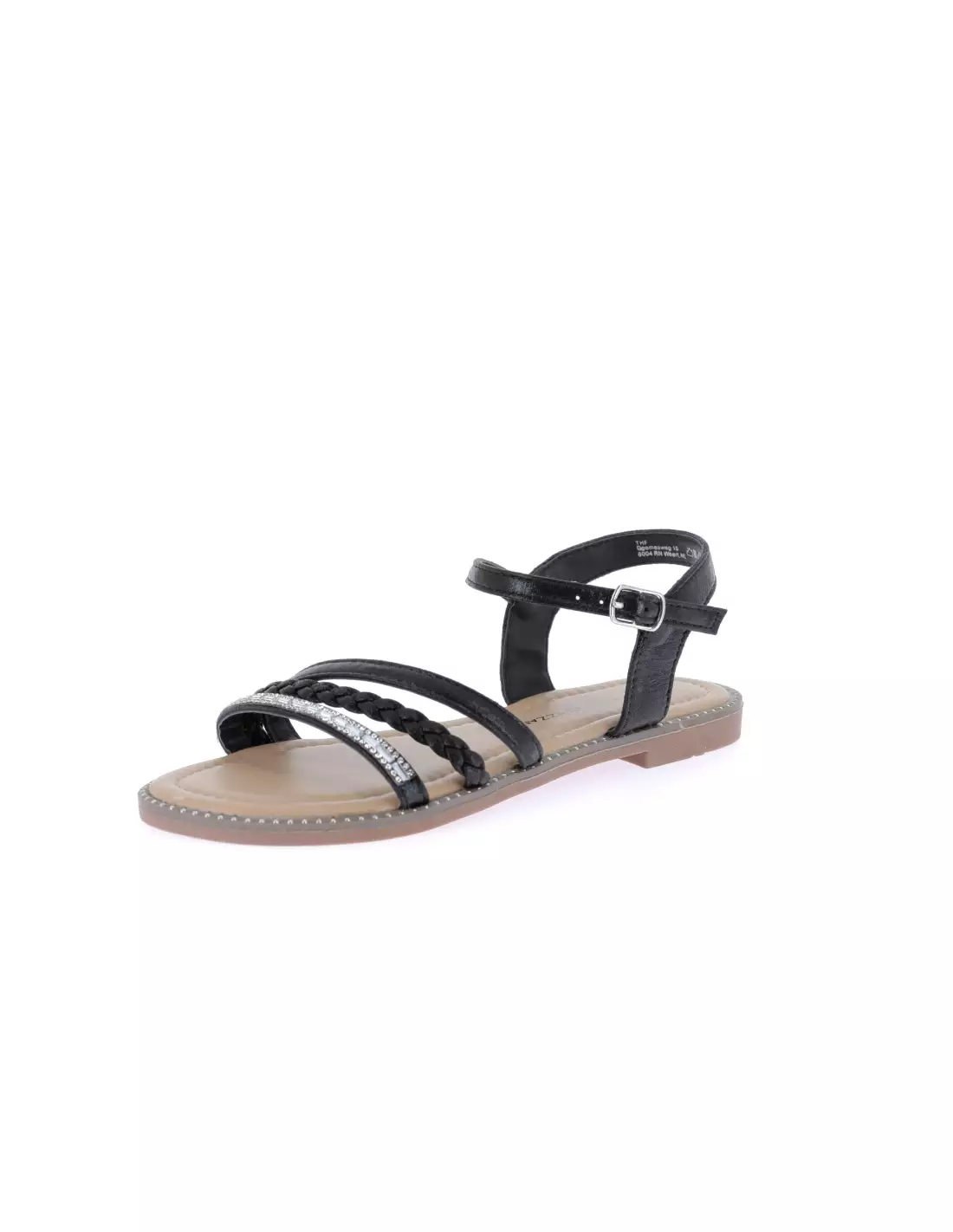 CLAUDIA GHIZZANI 2XK1100901 - Sandales & nu-pieds BLACK-TXTMETALLIC