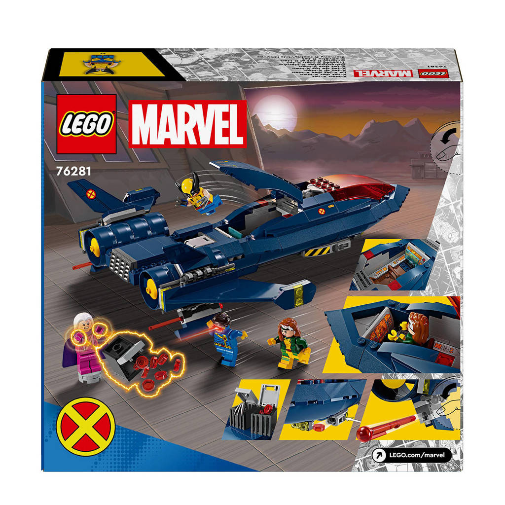Prachtige setMarvel X-Men X-Jet Bouwbaar Speelgoed Vliegtuig Model 76281