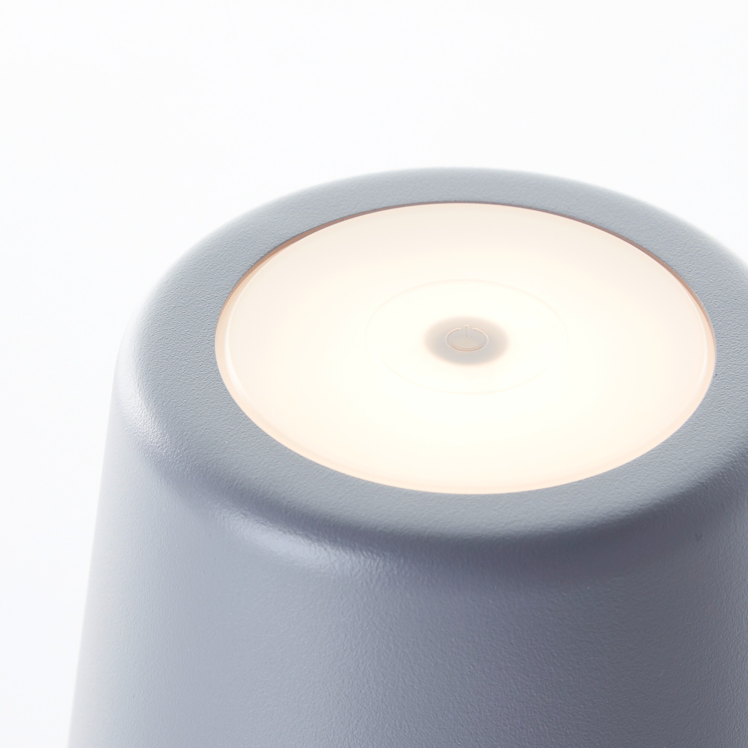 Brilliant Lampe Kaami LED Außentischleuchte 37cm grau matt Metall grau 2 W LED integriert