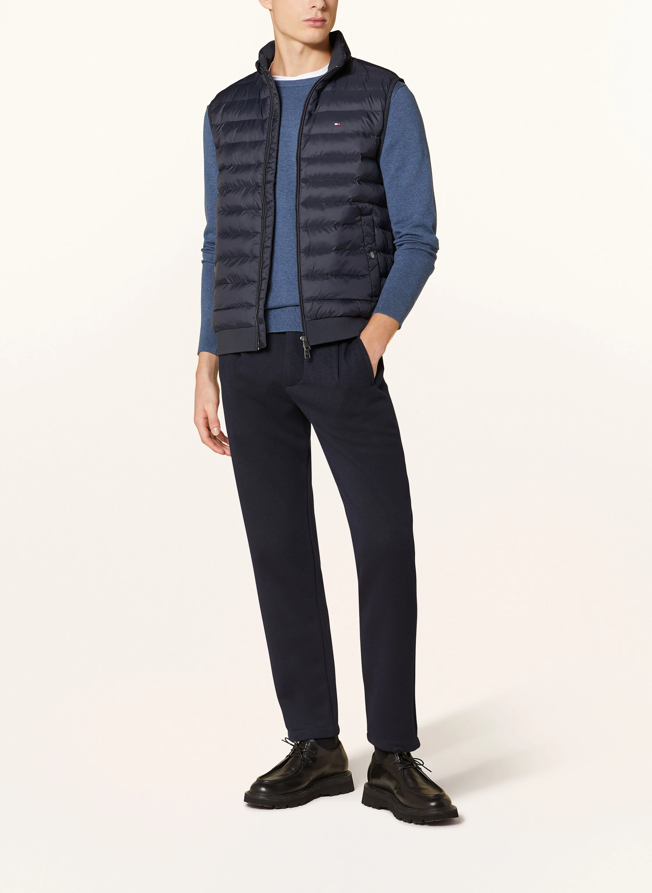 TOMMY HILFIGER Steppweste im Materialmix