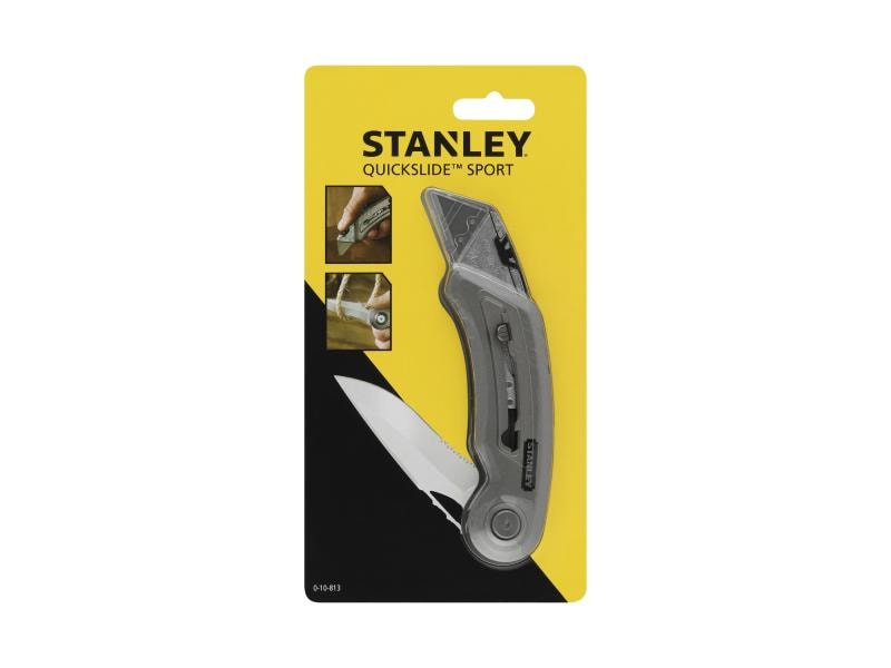 Stanley Sportmesser Quickslide II 19 mm Das ideale Sportmesser für Arbeit und Freizeit