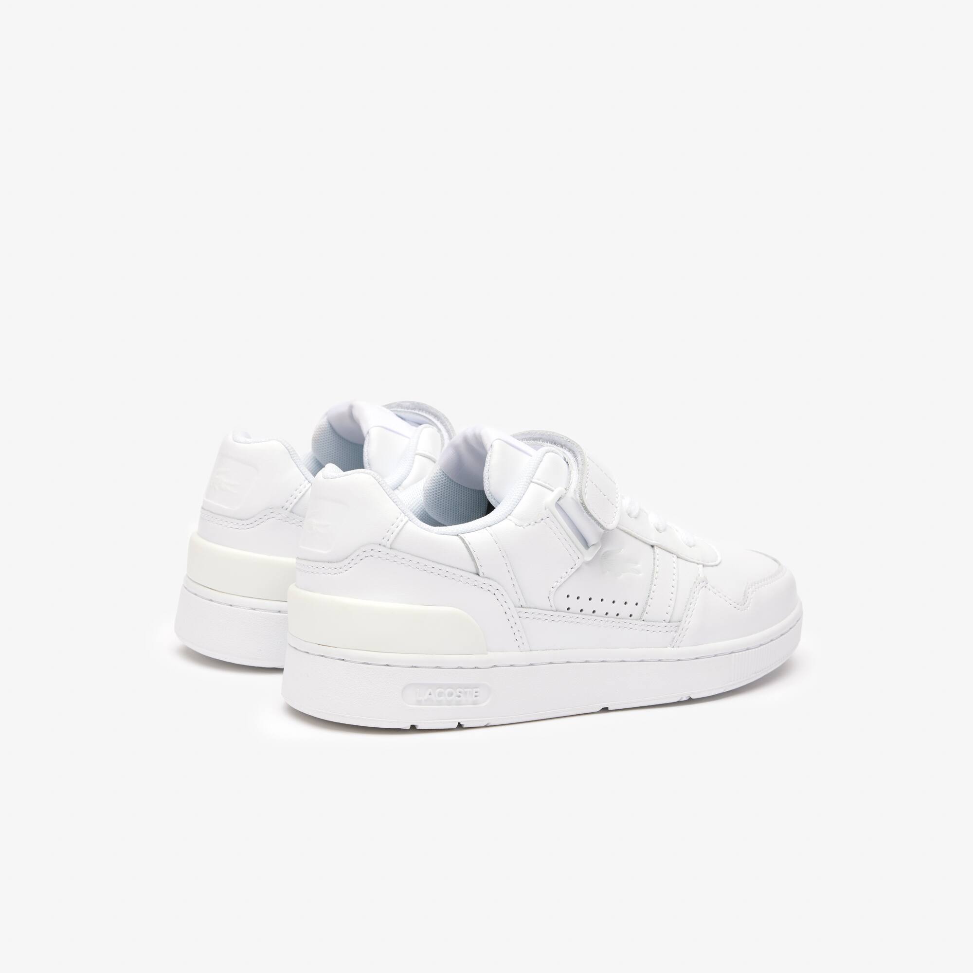 Damen-Sneakers T-CLIP VELCRO aus Leder Sneakers - Weiss - Lacoste - Damen
