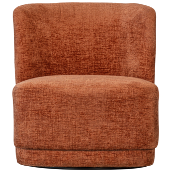 WOOOD fauteuil Atty oranje blossom velvet stof draaibaar