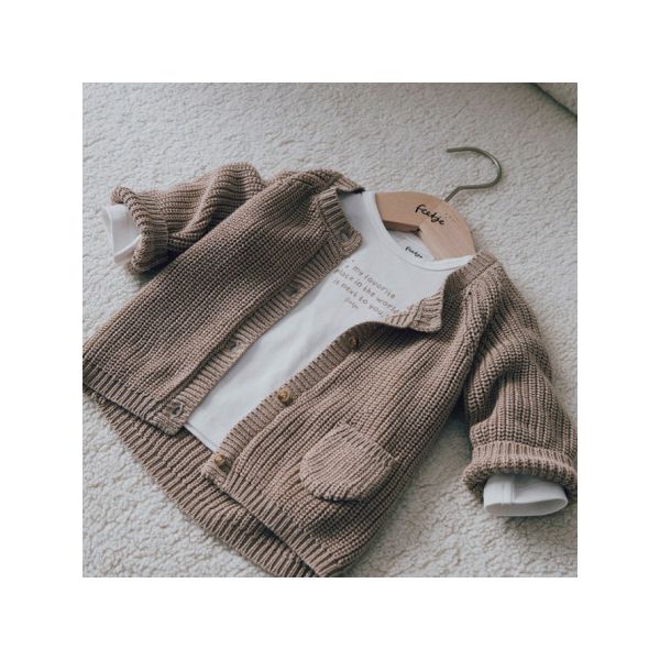 Feetje Vestje Gebreid The Magic is in You Taupe