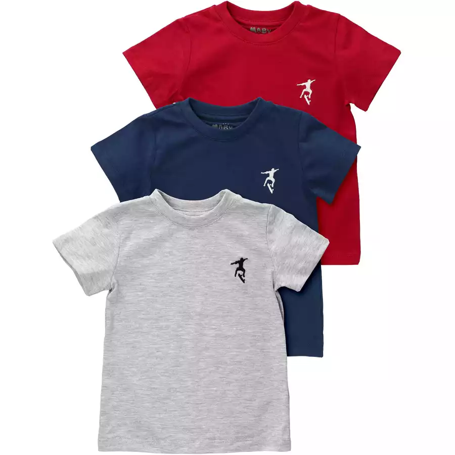 Baby Sweets 3tlg Set Skater blau rot grau