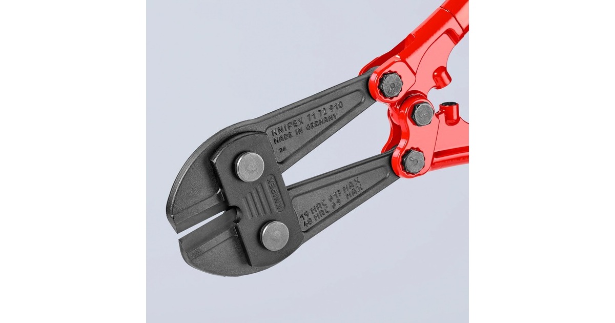 KNIPEXBoutensnijder 71 72 910 kniptang  (Rood/blauw, MIddensnijder, Geschroefd scharnier)