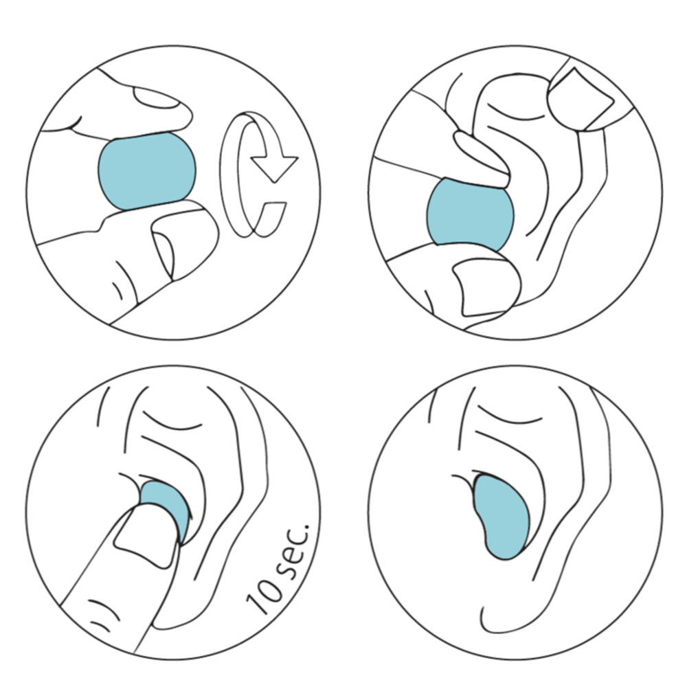Stopz. EarplugsSilicone Aqua8 stuks