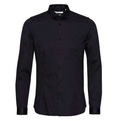Chemise à manches longues homme Jjprparma L/S Noos NOIR JACK JONES