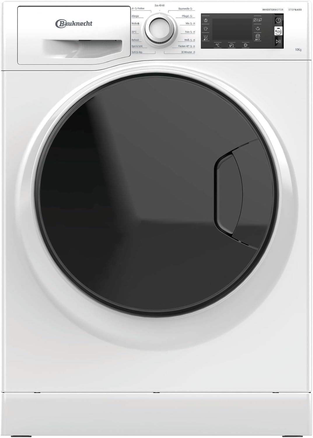 Bauknecht WM Elite 10 AA Waschmaschine Frontlader/ 10kg/ A-20% / Active Care Color+/ kraftvolle Fleckentfernung/Dampf Programme/Steam Hygiene Option/Steam Refresh/Stop&Add Funktion