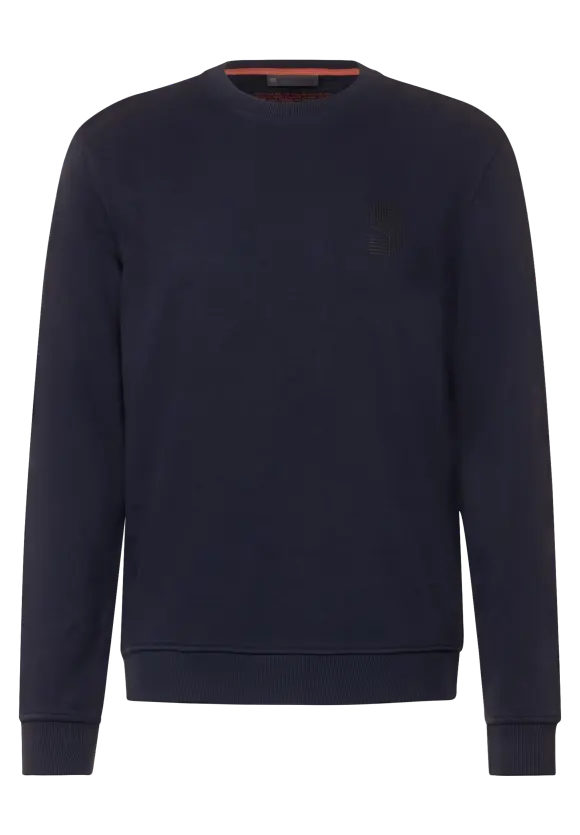 Sweatshirt mit Brustprint - eclipse blue
