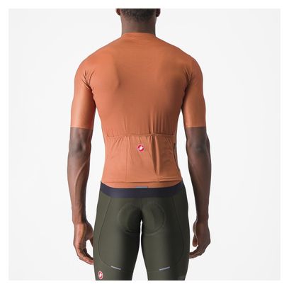 Maillot Manches Courtes Castelli Espresso Marron