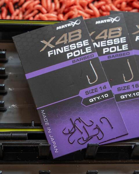 Hameçons Matrix X4B Finesse Pole pour Poissons Blancs – 10 Pièces