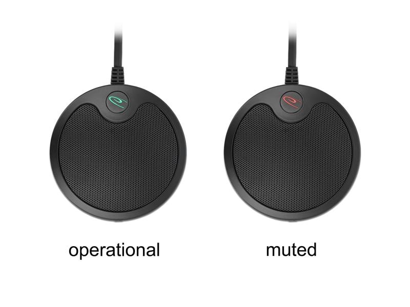 Delock Kondensatormikrofon USB, für Konferenzen, Omnidirekt Delock USB Kondensator Mikrofon Omnidirektional für Konferenzen