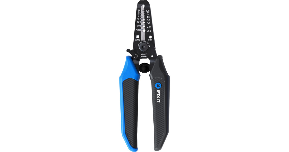 iFixitNarwhal Bundel gereedschapsset  (Zwart/blauw, 6-in-1 Driver Kit + 3x tang)