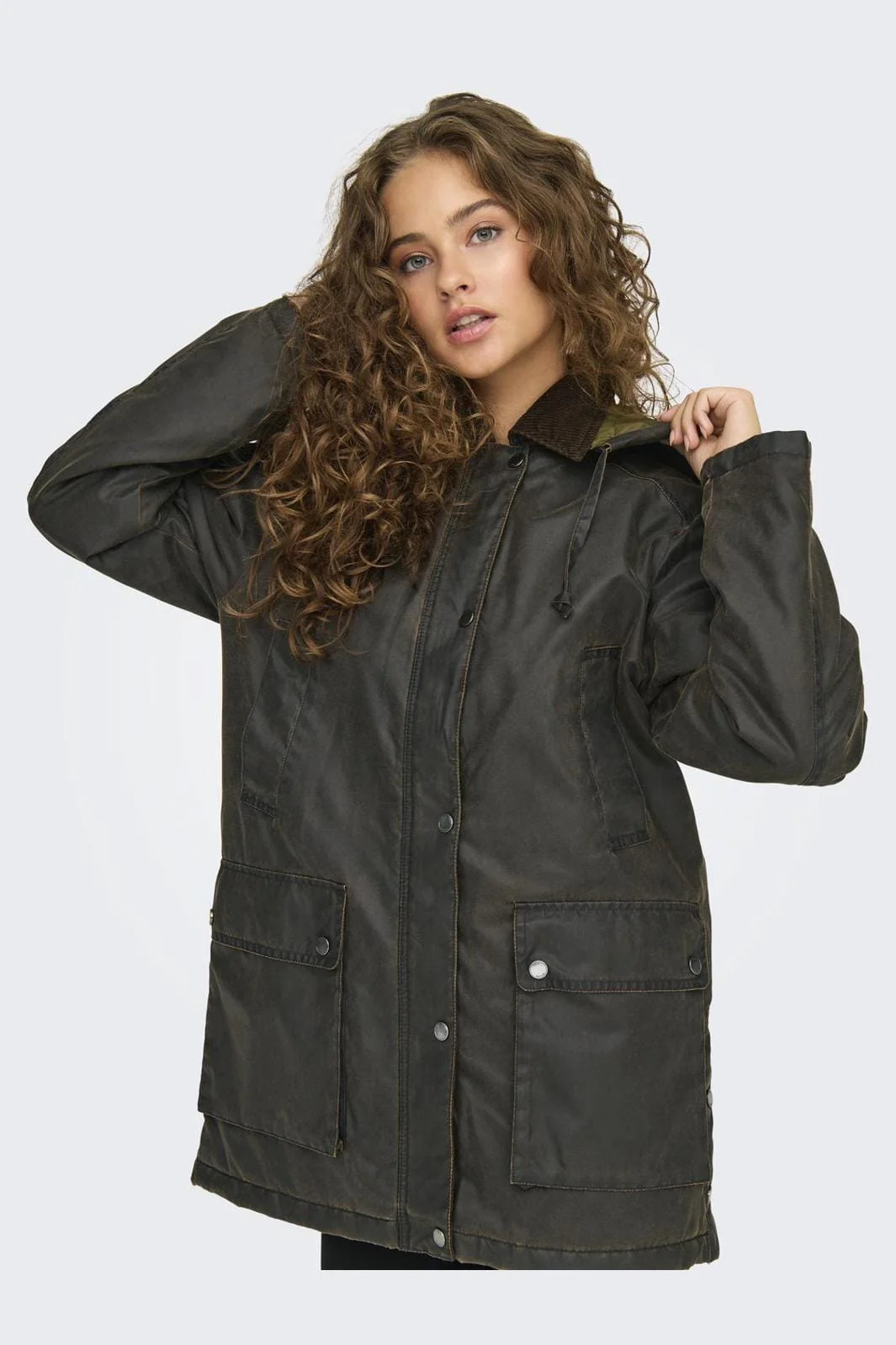 Only Onlmountain Hood Washed Jacket Cc