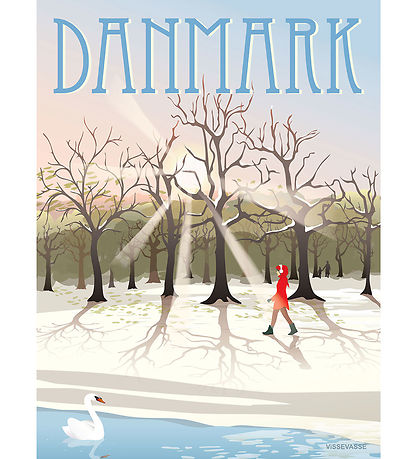 Vissevasse Poster - 30x40 cm - Dänemark - Wintersonne