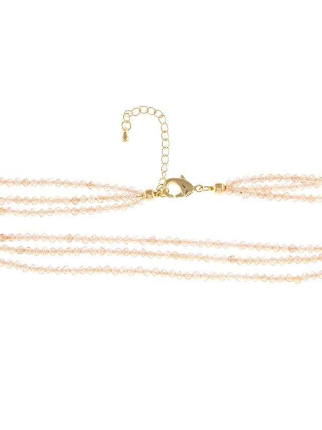 Star-Collier, Zirkonia, 3-reihig