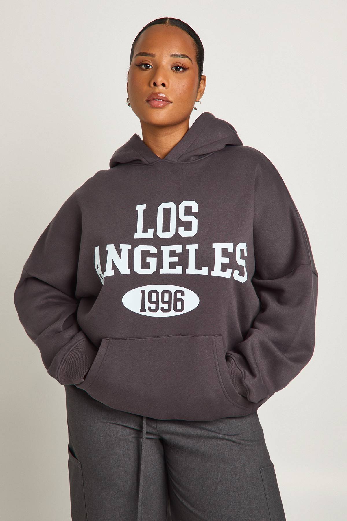 boohoo Sweat à Casynthétiqueche Oversize Plus Los Angeles