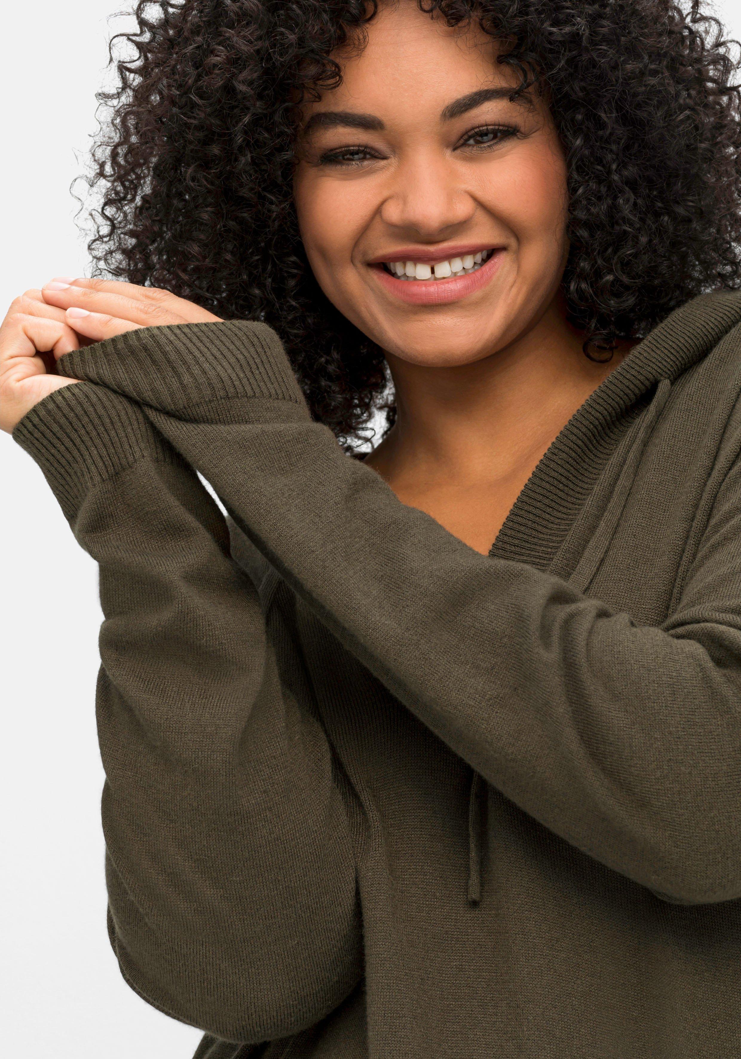 Pullover mit Kaschmir und leichter A-Linie