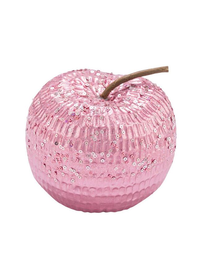 Glitzer Keramikapfel, 2er Set