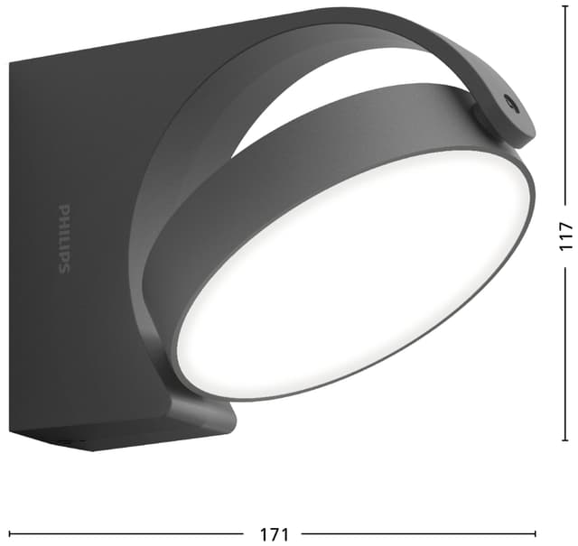 Philips Mimosa udendørs væglampe 7W