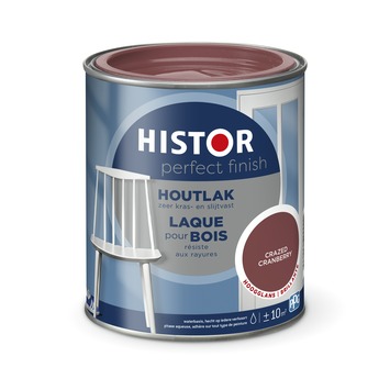 Histor Perfect Finish houtlak hoogglans crazed cranberry 750 ml