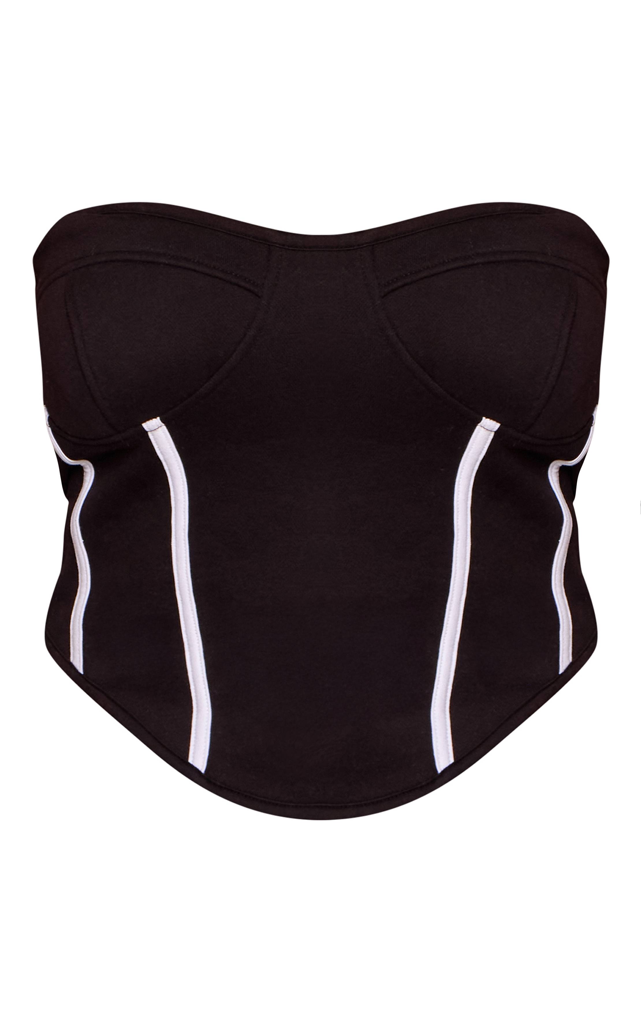 Noir Top Corset En Molleton Shape